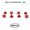 Reef's RC Servo Washers 8pk - Red SEHREEFS53