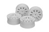 Tamiya TH 10-Spoke Wheels, White, 24mm Width, Offset 0 TAM22067