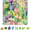 Floral Cactus Wooden Jigsaw Puzzle, 1000 Pcs Floral Cactus Wooden Jigsaw Puzzle, 1000 Pcs