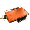 Alloy Flatbed Dual Axle Car Trailer, Orange: 1/10 RC Alloy Flatbed Dual Axle Car Trailer, Orange: 1/10 RC