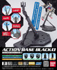 Black Action Base 1 Display Stand for 1/100 Scale Models