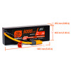 7.4V 5000mAh 2S 30C Smart G2 Hardcase LiPo Battery: IC5 7.4V 5000mAh 2S 30C Smart G2 Hardcase LiPo Battery: IC5