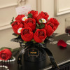 Foral Art Red Rose Bouquet