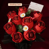 Foral Art Red Rose Bouquet