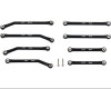 Hot Racing Hot Racing - Aluminum High Clearance 4 Links Set for (133.7mm) SCX 24 HRASXTF133HFJ01