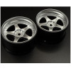 Scale Reflex - NIZ 5-Star Multipiece Style 1-10 Silver Rims, 6mm Offset