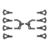 Team Associated - RC10B7.1 Caster and Steering Block Set, Carbon