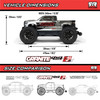 1/10 GRANITE 223S DSC 4X4 RTR Brushless Monster Truck, Red