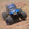 1/18 Mini LMT Son Uva Digger 2S 4X4 RTR Brushed Monster Truck (Battery & Charger Included), Blue