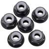 7075 Aluminum Flanged Locknuts M3, Black, 6pcs 7075 Aluminum Flanged Locknuts M3, Black, 6pcs