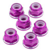 7075 Aluminum M3 Flanged Locknuts - Purple Shine - 6pcs 7075 Aluminum M3 Flanged Locknuts - Purple Shine - 6pcs
