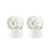 Carisma M48S Multi Spoke Wheels Set (White) CIS16508