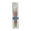 Atlas Brushes Red Sable Brush Set in 3 Sizes 2, 0, 5/0 ABS58A