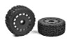 Corally Off-Road 1/8 Truggy Tires Tracer Glued on Black Rims COR00180-613