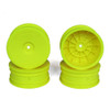 DE Racing Speedline Buggy Wheels-Assoc B6/Kyosho RB6/Front/Yellow/4pc DERSB4AFY