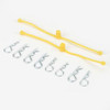 Dubro Body Klip Retainers-Yellow DUB2247