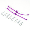 Dubro Body Klip Retainers-Purple DUB2250