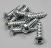 Dubro #4x1/2" Button Head Sheet Metal Screws 8pc DUB527