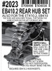 EB410.2 HD Rear Hub Set, 7075 EB410.2 HD Rear Hub Set, 7075