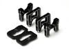 Exotek Racing HD Center Bulkhead Set, with Carbon Upper Plate, for EXO1924