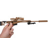 1/4 Scale Die Cast Barrett MK22 Model, Tan 1/4 Scale Die Cast Barrett MK22 Model, Tan