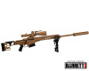 1/4 Scale Die Cast Barrett MK22 Model, Tan 1/4 Scale Die Cast Barrett MK22 Model, Tan