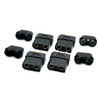 Maclan Racing Maclan XT90 Connectors, Black, 4 Female HADMCL4268