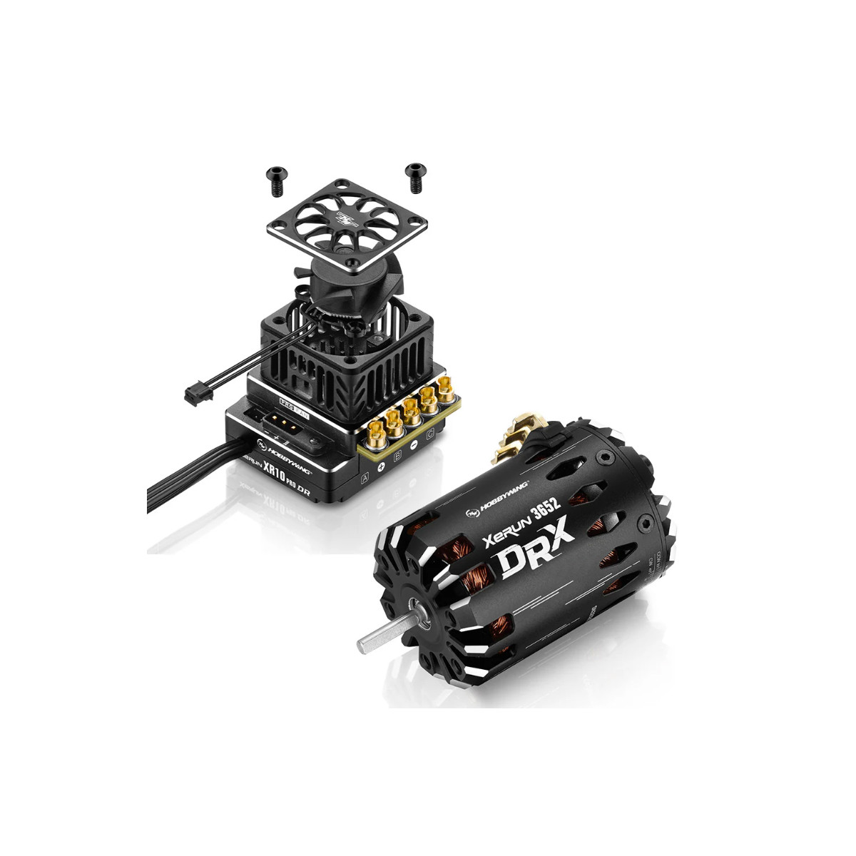 Hobbywing XeRun XR10 ESC + DRX3652 9500KV Motor Combo HWI38020399