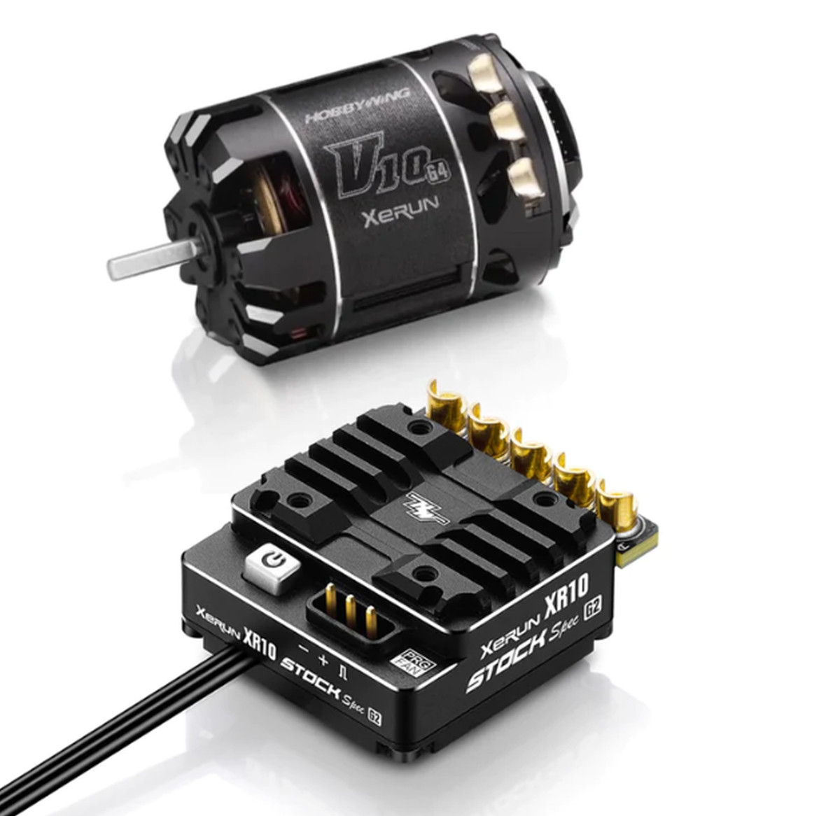 Hobbywing Xerun Combo XR10 Stock 2S G2 ESC & V10 G3R 25.5T Motor HWI38020380