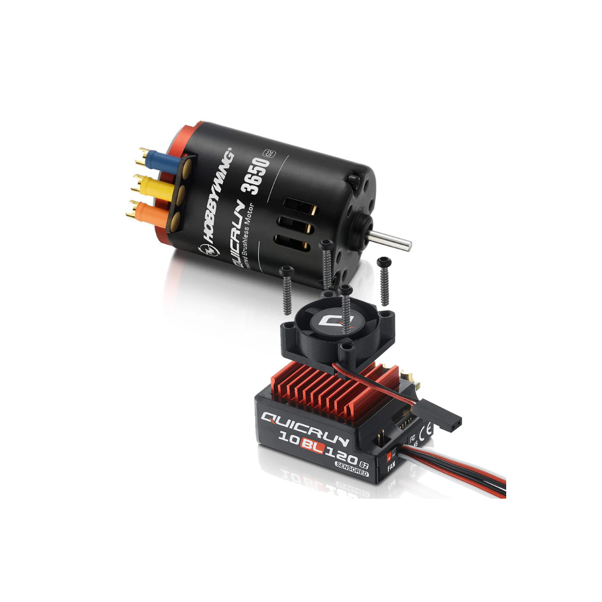 Hobbywing Quicrun 10BL120 Sensored G2 ESC + 3650 SL 10.5T G2 Motor HWI38020381