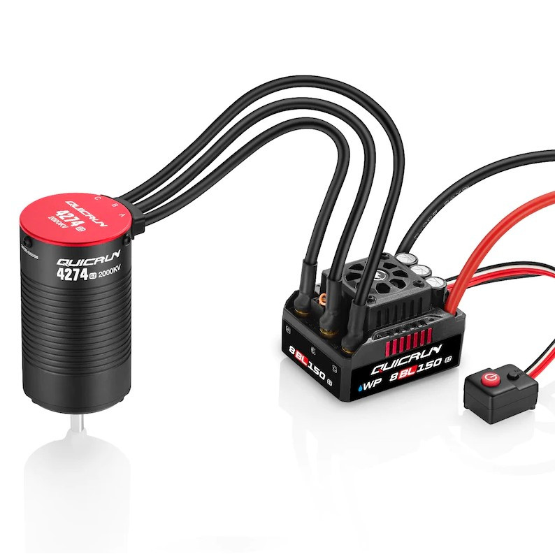 Hobbywing Quicrun WP 8BL150 G2 ESC with Ezrun 4274 G2 Motor Combo HWI38030401