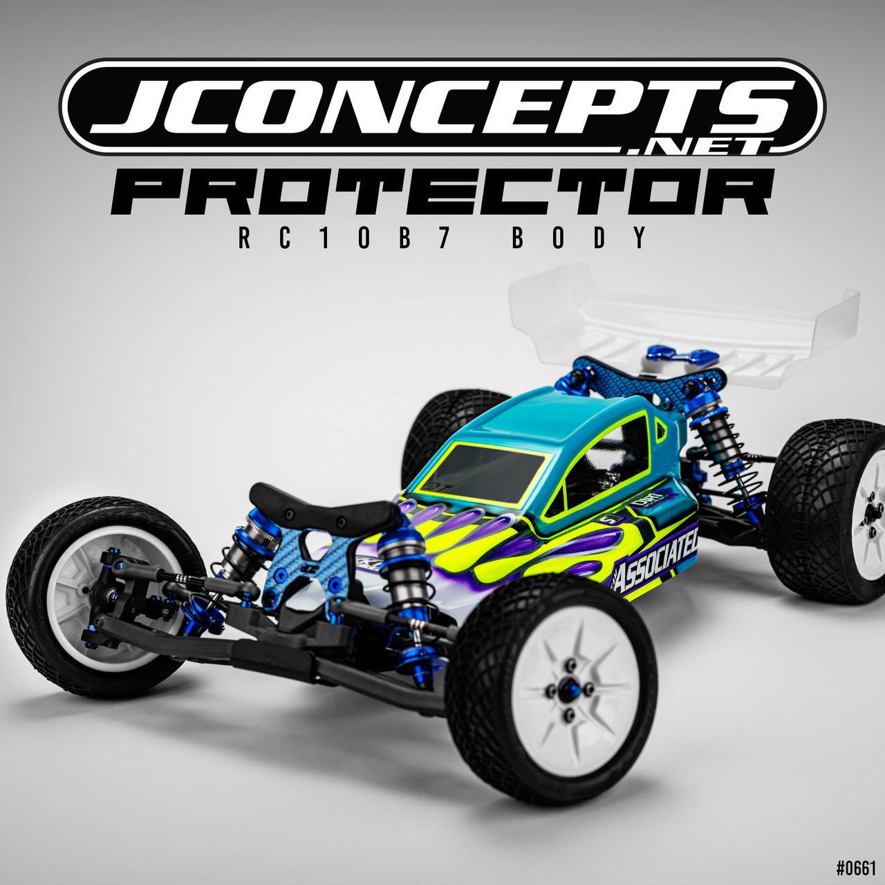 Protector-RC10B7 body with wing