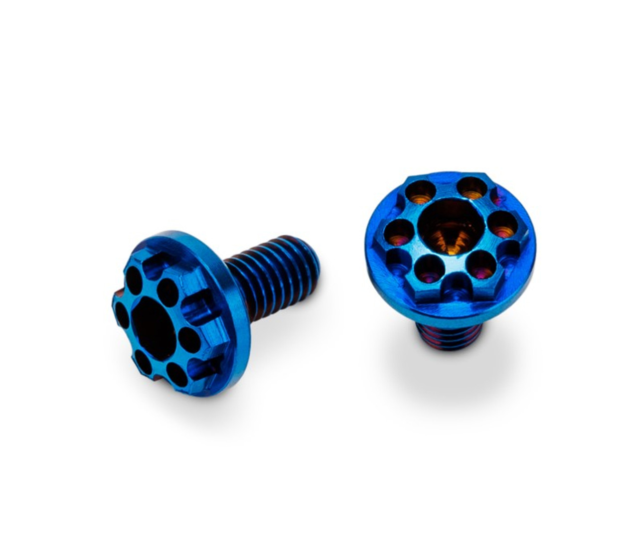 Titanium, Finnisher 3x6mm Motor Screws, Blue, 2pc, Titanium, Finnisher 3x6mm Motor Screws, Blue, 2pc,