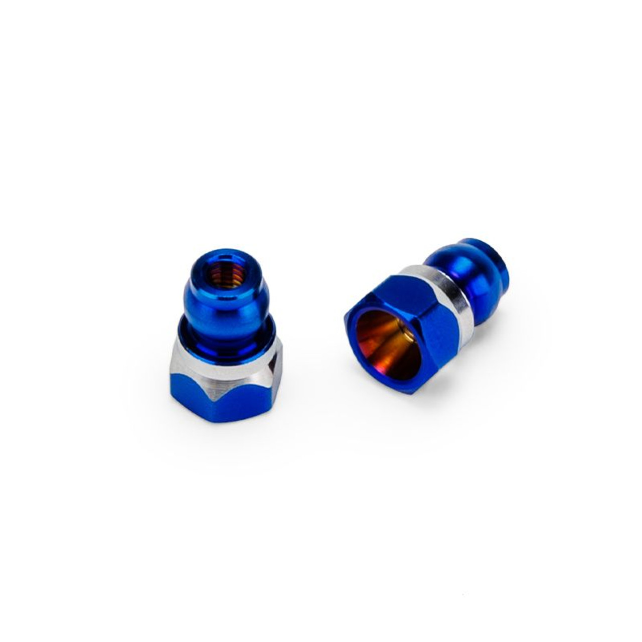 RC10B7/RC10B7D Fin Titanium Front Stand-Off, Burnt Blue RC10B7/RC10B7D Fin Titanium Front Stand-Off, Burnt Blue