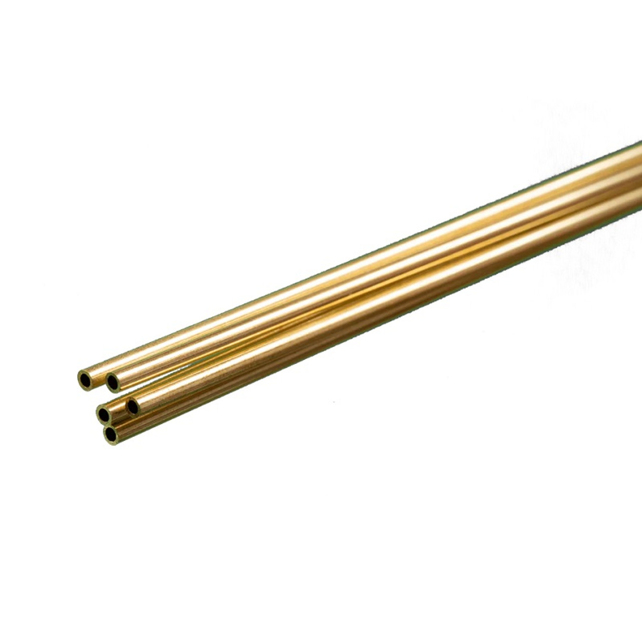 Round Brass Tube: 3/32" OD x 0.014" Wall x 36" Long Round Brass Tube: 3/32" OD x 0.014" Wall x 36" Long