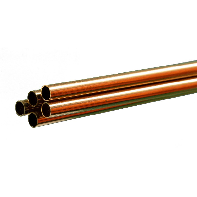 K & S Metals Round Brass Tube: 1/4" OD x 0.014" Wall x 36" Long KSM1149