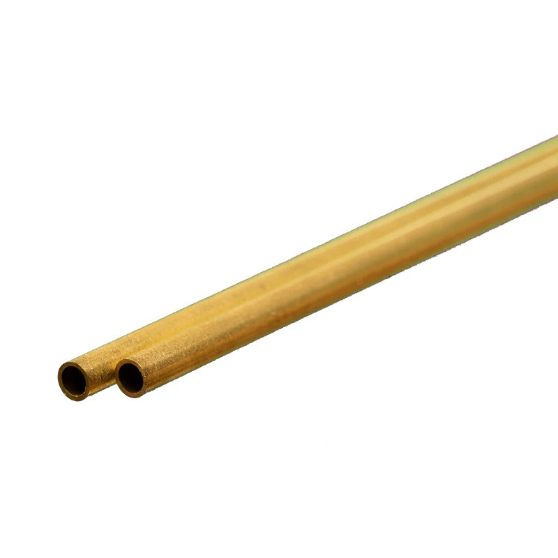 K & S Metals Bendable Brass Fuel Tube: 1/8" OD x 0.014" Wall x 12" Long KSM8121