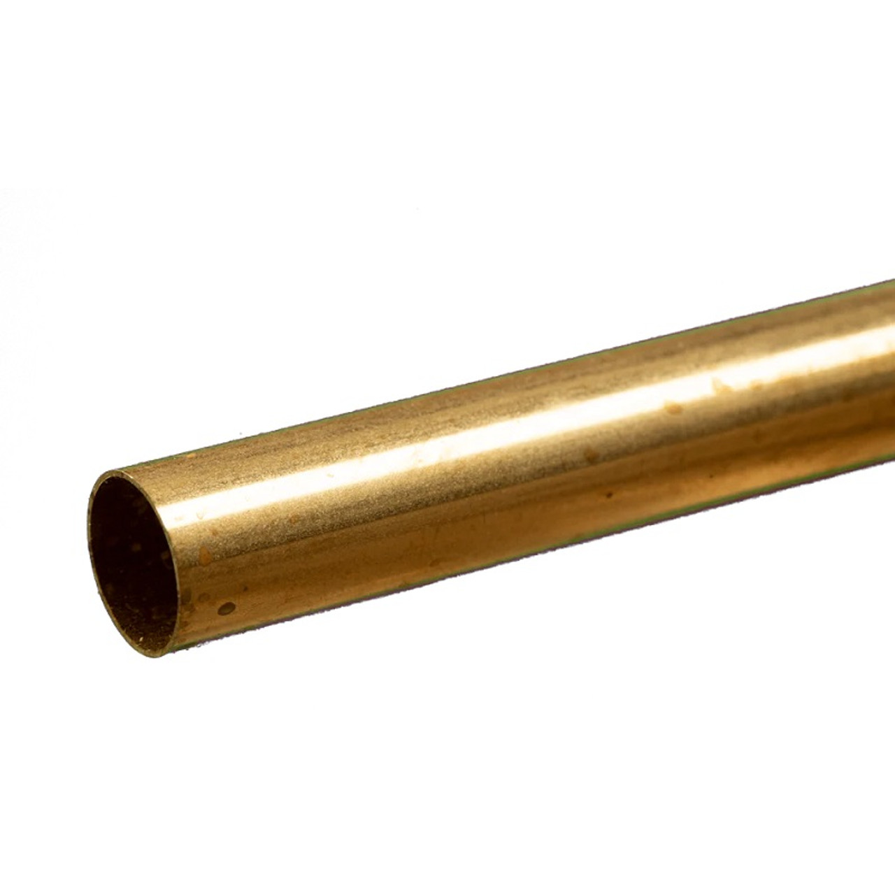 Round Brass Tube: 19/32" OD x 0.014" Wall x 12" Long Round Brass Tube: 19/32" OD x 0.014" Wall x 12" Long