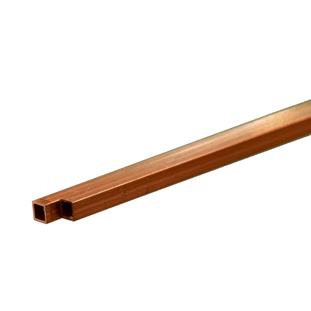 Square Copper Tube: 1/8" OD x 0.014" Wall x 12" Long Square Copper Tube: 1/8" OD x 0.014" Wall x 12" Long