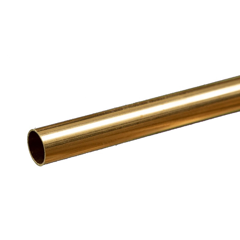 K & S Metals Round Brass Tube: 11/32" OD x 0.014" Wall x 12" Long KSM8134