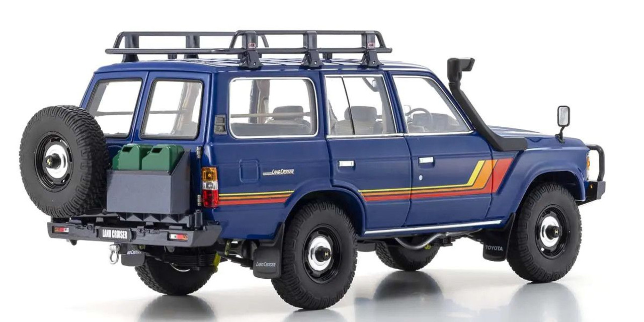 1/18 Scale Toyota Land Cruiser 60 with Optional Parts Blue 1/18 Scale Toyota Land Cruiser 60 with Optional Parts Blue