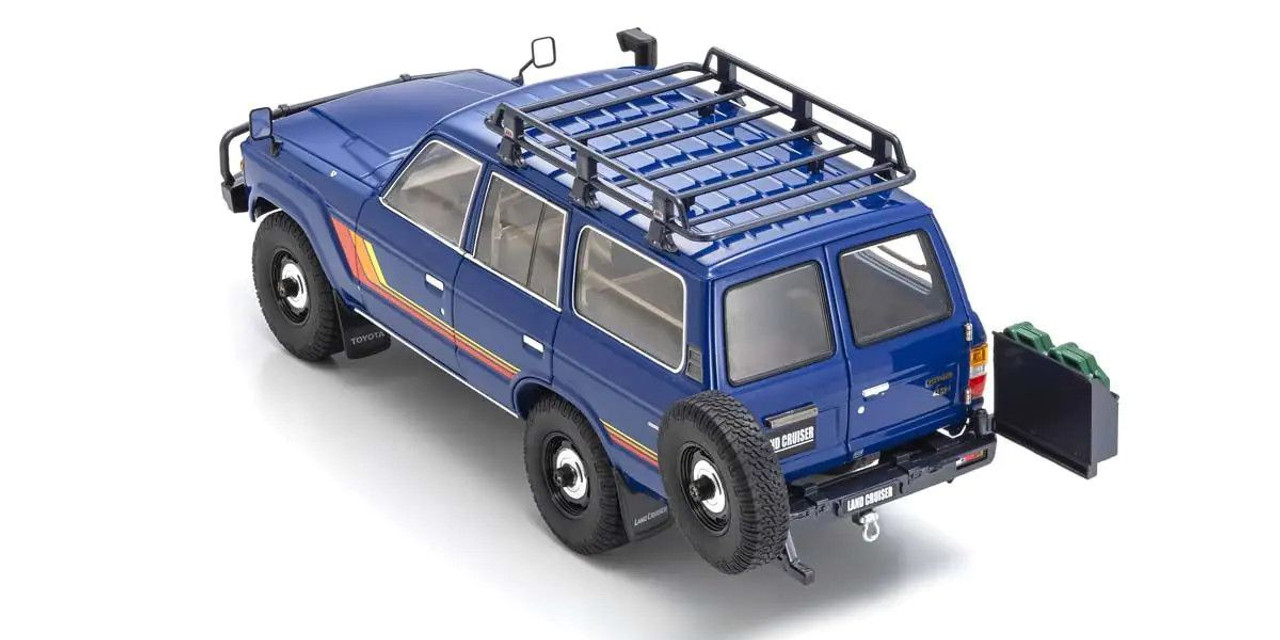 1/18 Scale Toyota Land Cruiser 60 with Optional Parts Blue 1/18 Scale Toyota Land Cruiser 60 with Optional Parts Blue
