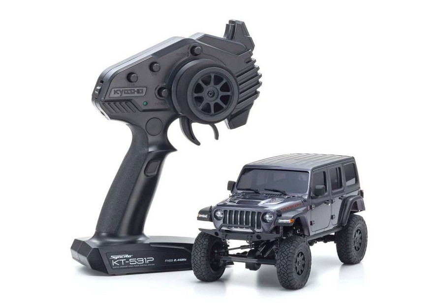 Kyosho Mini-Z 4x4 Jeep Wrangler Rubicon Grey KYO32521GM