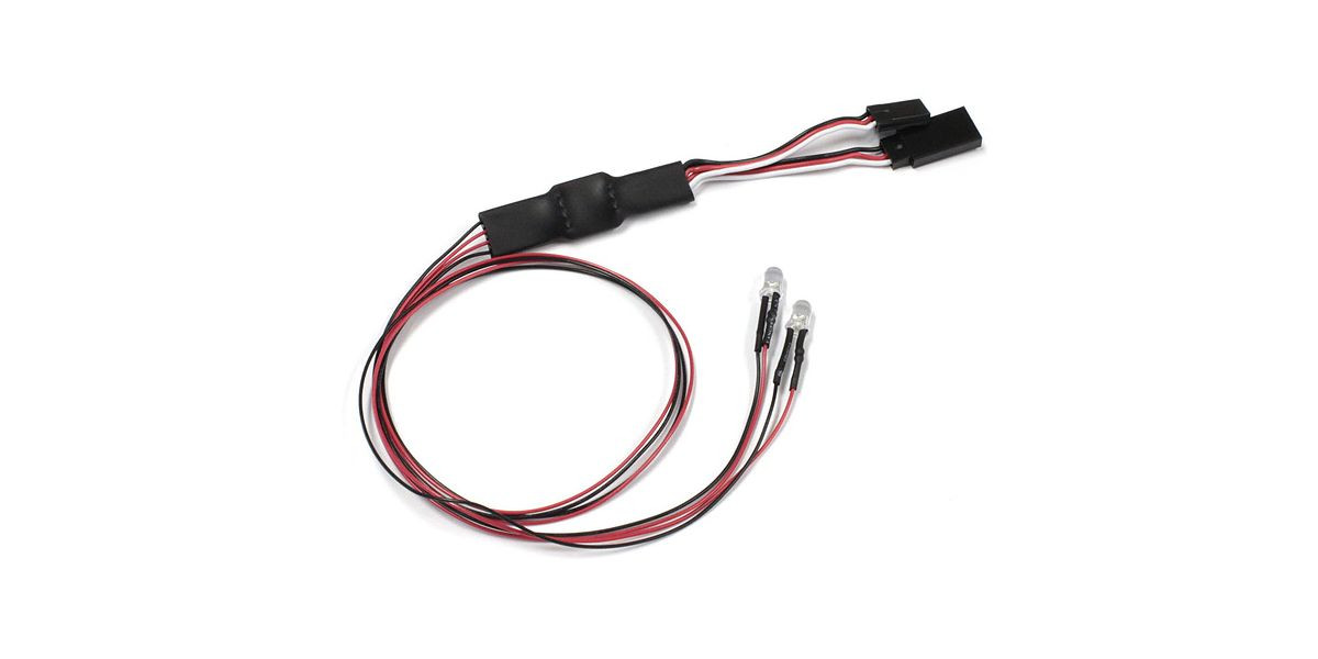 Kyosho LED Light Unit (5mm/2 Bulbs/L=400/Red) KYO97054-2R-B