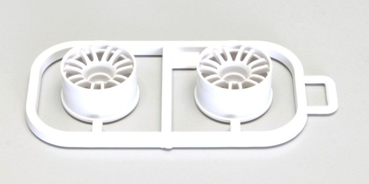 Kyosho Multi Wheel II W/Offset -1.0 White/RE30/2pc) KYOMZH131W-W-1