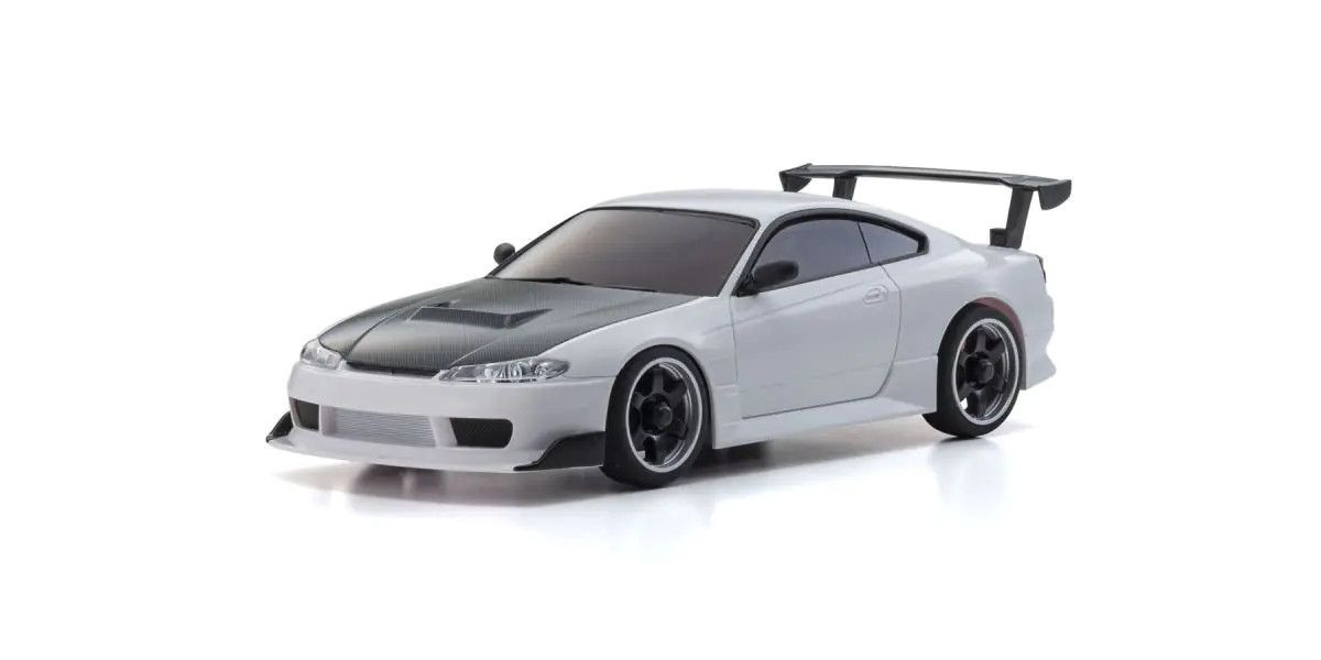 Kyosho ASC Nissan Silvia S15 Equipped with GT Wing, White KYOMZP477W