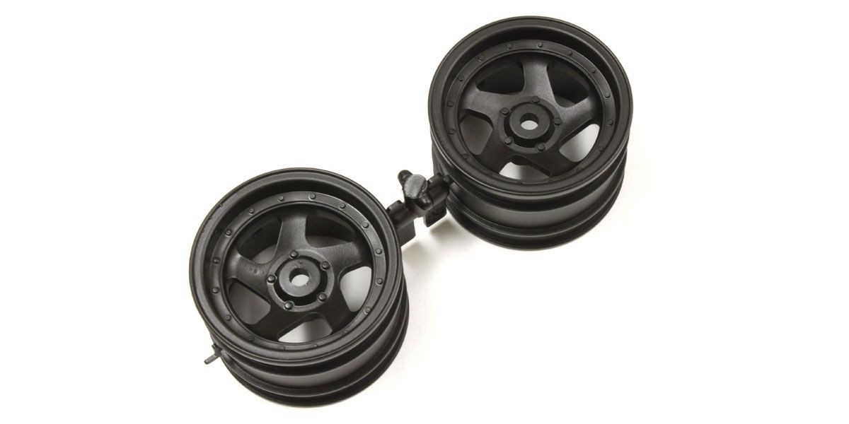Kyosho 5 Spoke Wheel 43mm (Black/2pcs/Optima) KYOOTH244BK