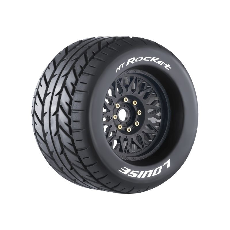 Louise R/C MT-Rocket Sport 1/8 Monster Truck Tires, 0" & 1/2" Offset, LOULT3217X