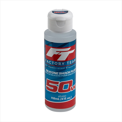 Team Associated 50Wt Silicone Shock Oil, 4oz Bottle (650 cSt) ASC5480