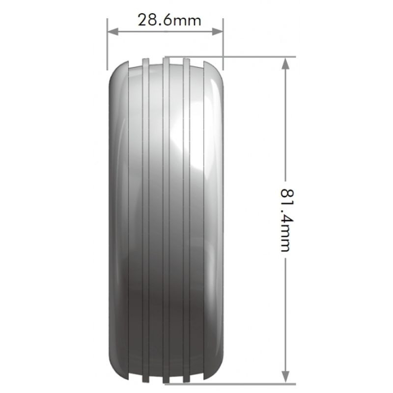 E-Orbit 1/10 2WD Front Buggy Tire, Soft, Mounted on White